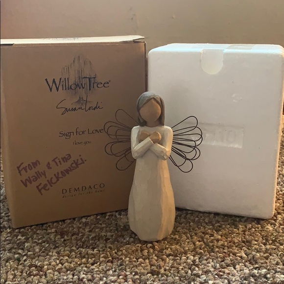 Willow Tree Sign for Love sculpture - Picture 1 of 1